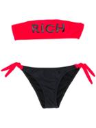 John Richmond Junior Bandeau Bikini - Red