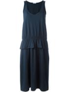 Société Anonyme Peplum Detail Tank Dress, Women's, Size: 2, Blue, Cotton