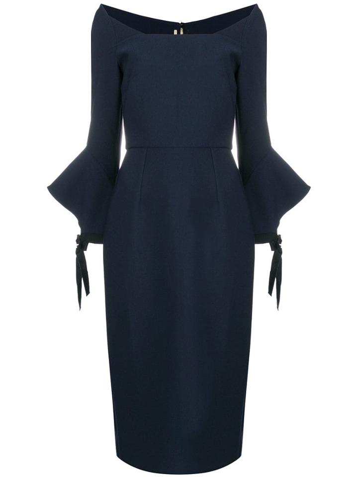 Roland Mouret Fitted Dress - Blue