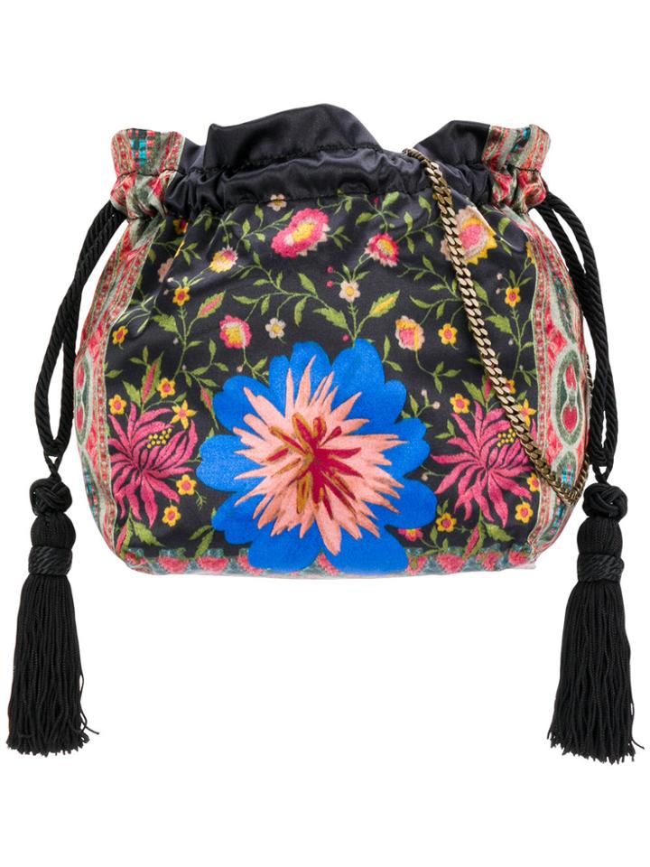Etro Mixed Print Drawstring Pouch Bag - Multicolour