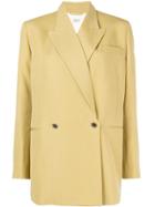 Ports 1961 Double Breasted Boxy Jacket - Yellow & Orange