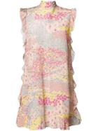 Red Valentino Floral Print Halterneck Dress - Pink