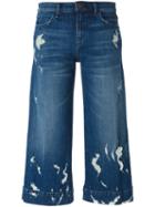J Brand 'liza' Denim Culottes, Women's, Size: 29, Blue, Cotton/spandex/elastane