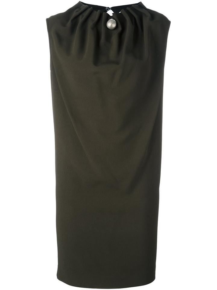 Gianluca Capannolo Ruched Collar Dress