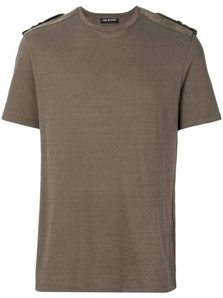 Neil Barrett Epaulette T-shirt - Green