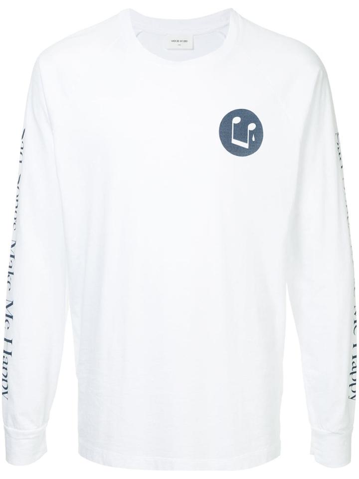 Wood Wood Printed Sweater - White