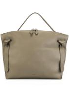 Jil Sander Large 'hill' Tote, Women's, Nude/neutrals, Calf Leather