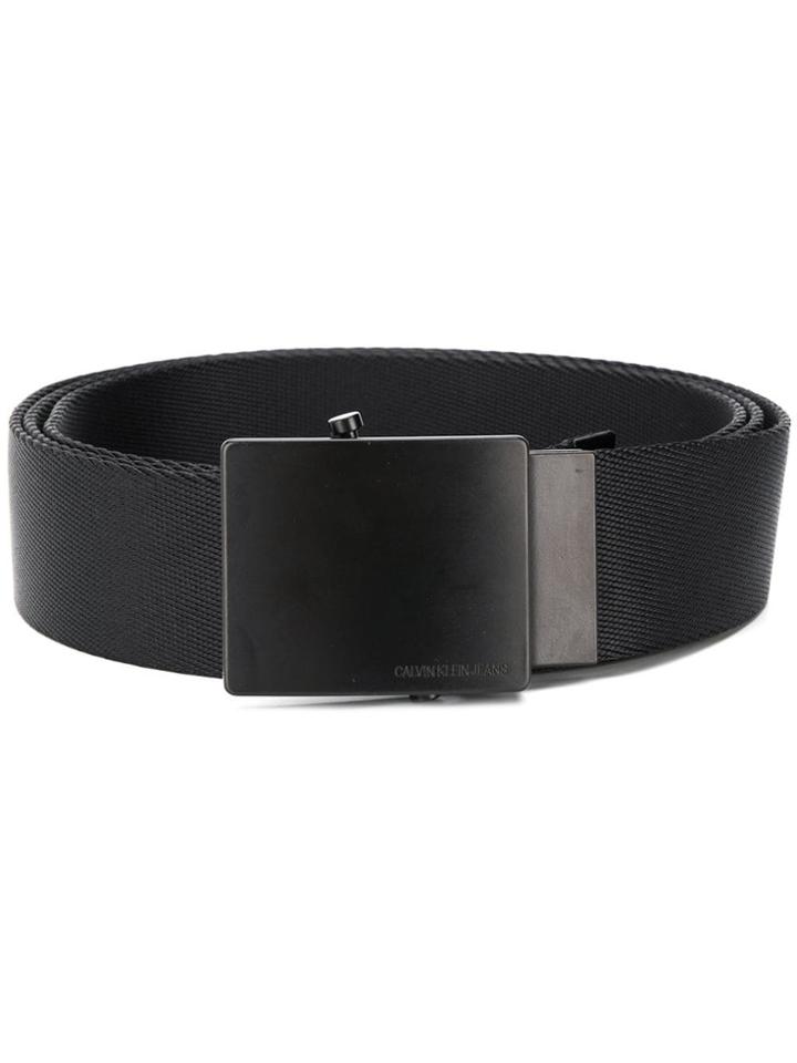 Ck Jeans Nylon Webbing Belt - Black