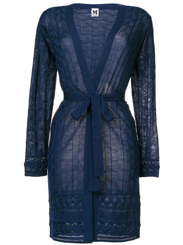 M Missoni Belted Cardigan - Blue