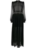John Richmond Lubia Stud-embellished Maxi Dress - Black