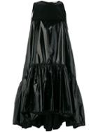 Nº21 Shiny Tiered Mini Dress - Black