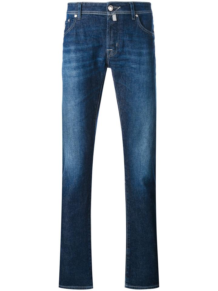 Jacob Cohen - Straight Jeans - Men - Cotton/spandex/elastane - 34, Blue, Cotton/spandex/elastane