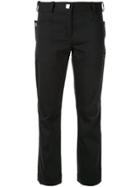 Chanel Pre-owned Sports Line Slim-fit Cropped Trousers - Black