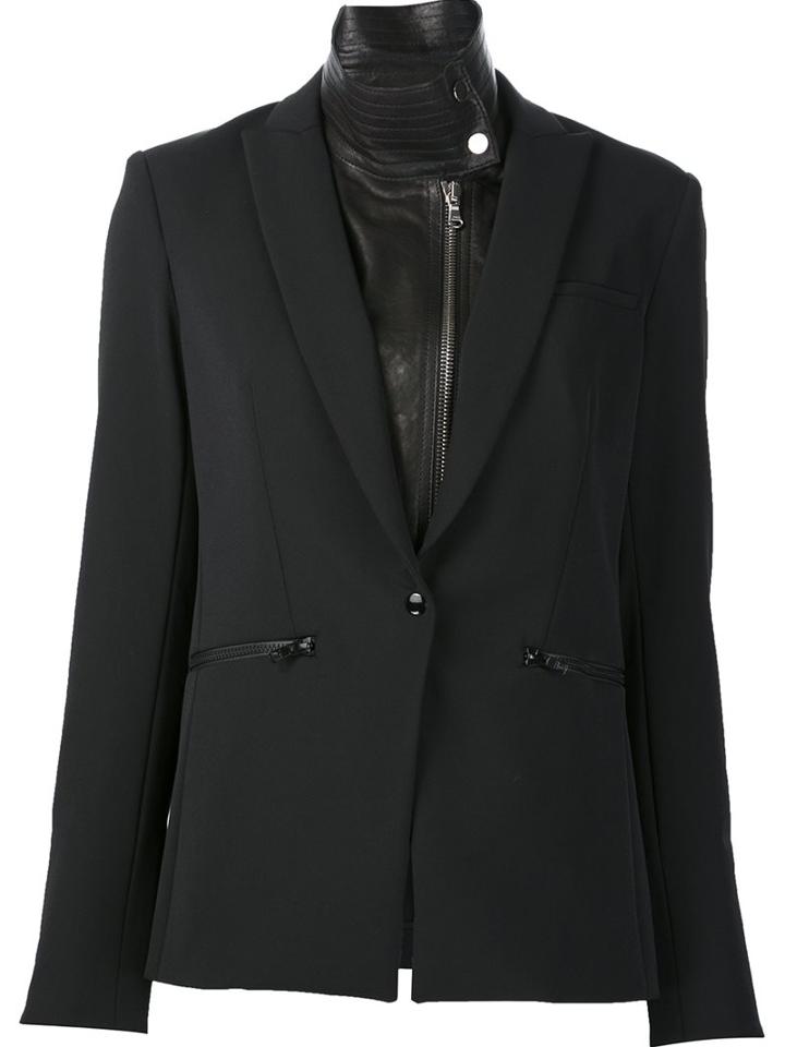 Veronica Beard High Neck Inset Blazer