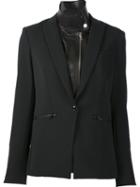 Veronica Beard High Neck Inset Blazer