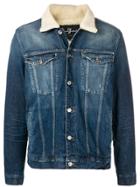 7 For All Mankind Faux Shearling Trucker Jacket - Blue