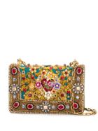 Dolce & Gabbana Embellished Baroque Shoulder Bag - Gold