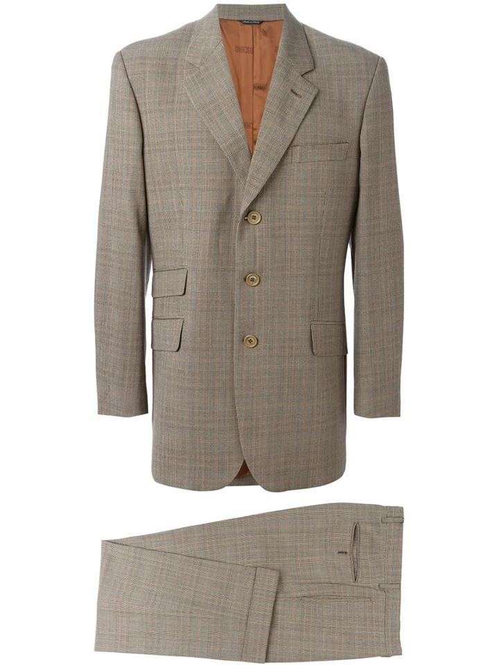 Moschino Vintage Checked Tweed Suit
