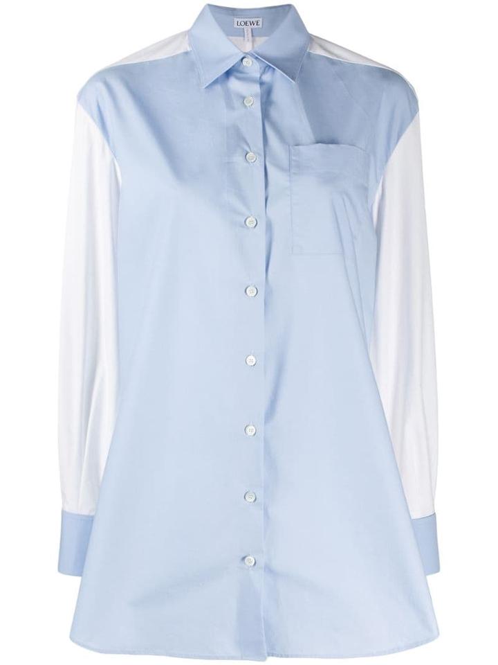 Loewe Panelled Tailored Shirt - Blue