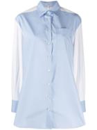 Loewe Panelled Tailored Shirt - Blue
