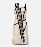 Christopher Kane Multi Strap Tape Dress, Women's, Size: 44, Yellow/orange, Polyester/viscose
