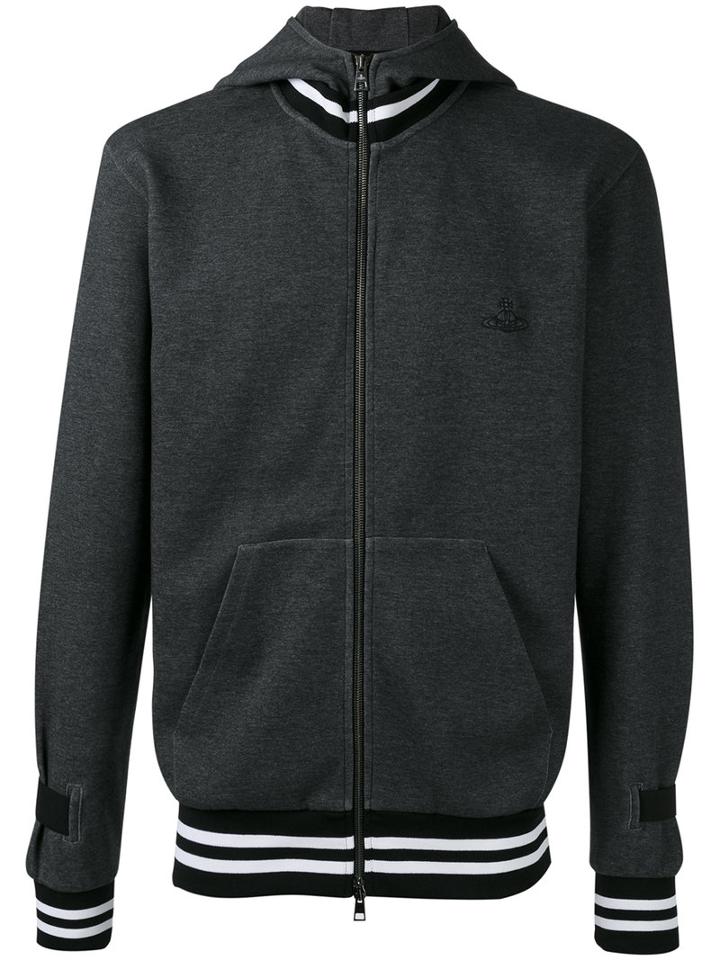 Vivienne Westwood Anglomania - 'war And Peace' Tracksuit Jacket - Men - Cotton/polyester - S, Grey, Cotton/polyester