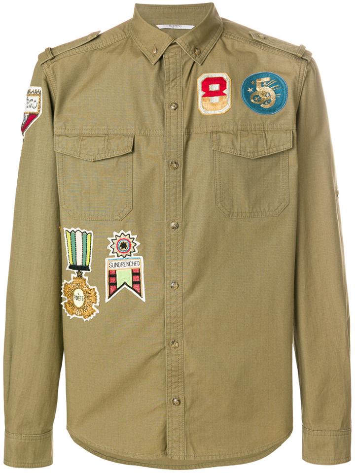 Valentino Military Insignia Shirt - Green