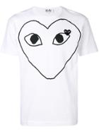 Comme Des Garçons Play Large Heart Logo T-shirt - White