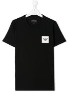Emporio Armani Kids Logo Patch T-shirt - Black