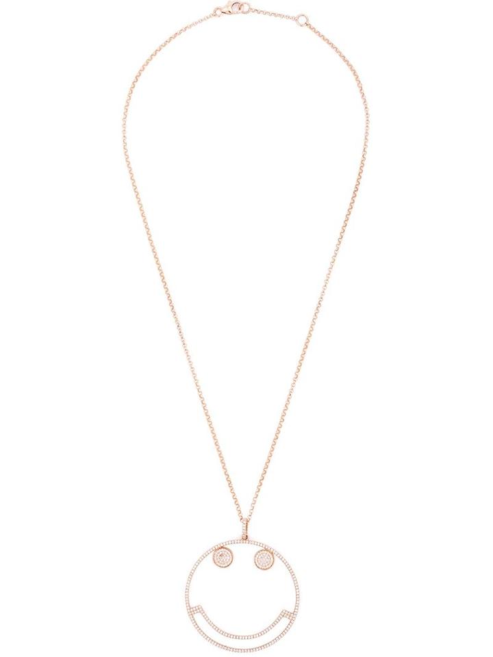 Rosa De La Cruz Diamond Smile Necklace, Women's, Pink/purple
