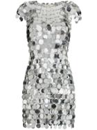 Paco Rabanne Sequin Chain Disc Mini Dress - Metallic