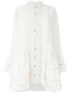Philosophy Di Lorenzo Serafini Lace And Ruffle Trimmed Dress - White