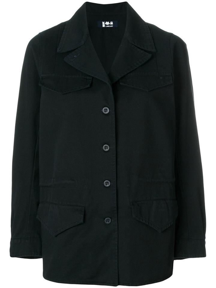 Labo Art Military Style Buttoned Jacket - Blue
