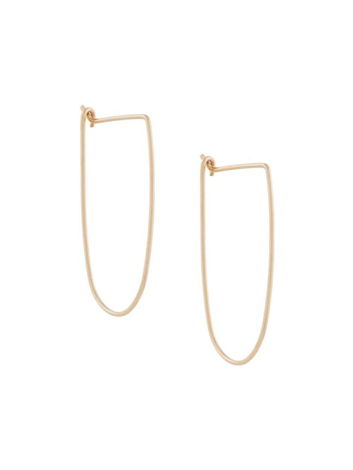 Petite Grand Dune Hoop Earrings - Metallic