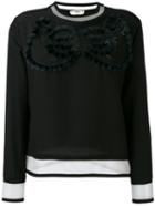 Fendi - Cut Out Sweatshirt - Women - Silk/polyamide - 40, Black, Silk/polyamide