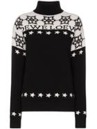 Loewe Snowflake Logo Intarsia Jumper - Black