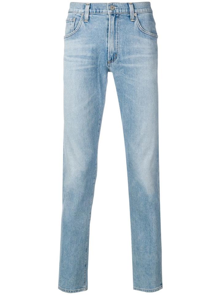 Citizens Of Humanity Stonewashed Slim-fit Jeans - Blue