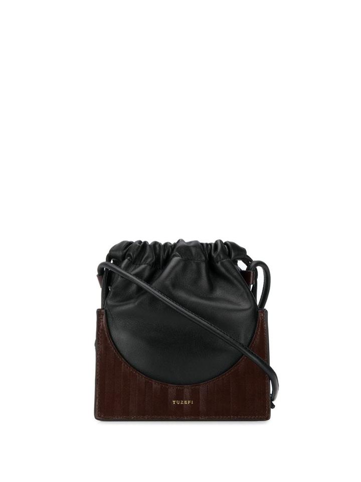 Yuzefi Pouchy Herringbone Bag - Brown