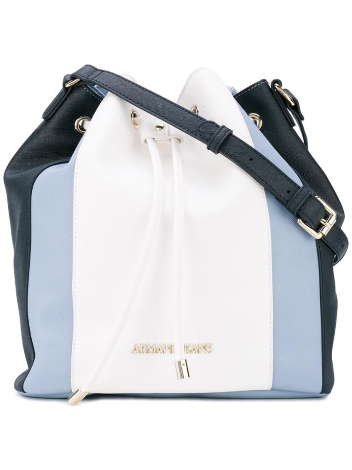 Armani Jeans Contrast Satchel - Blue