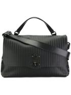 Zanellato Textured Shoulder Bag - Black