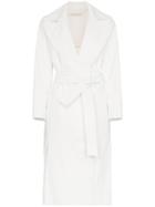 A Plan Belted Cotton Blend Trench Coat - White