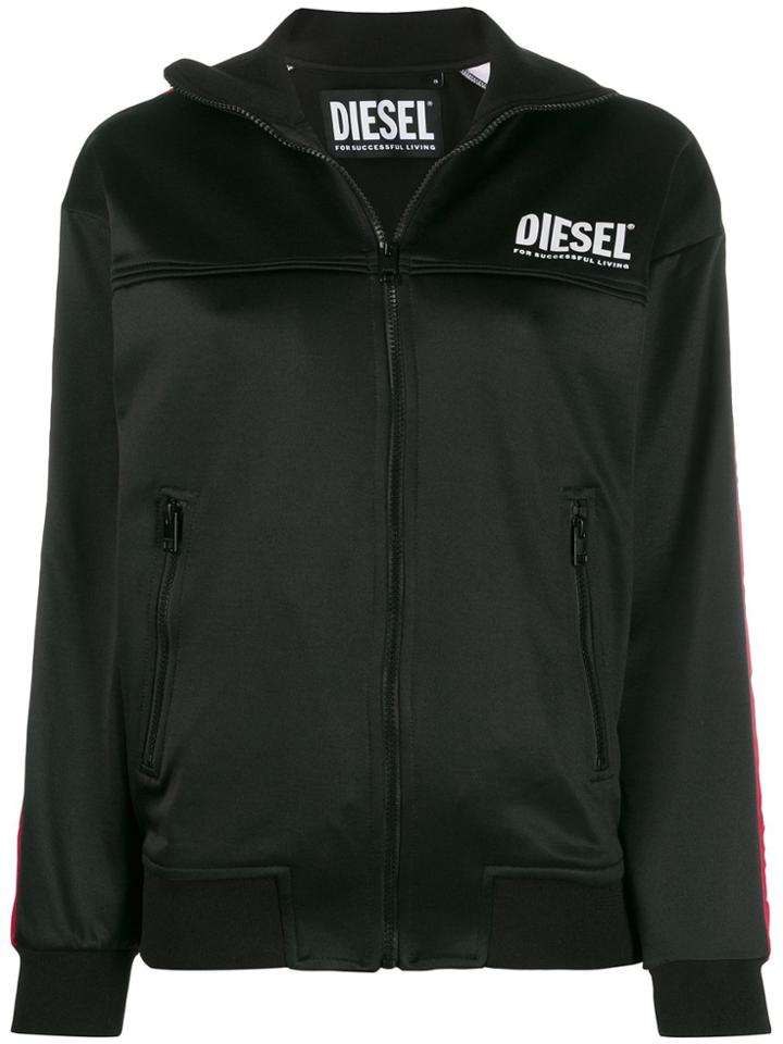 Diesel Coca-cola Print Zipped Jacket - Black