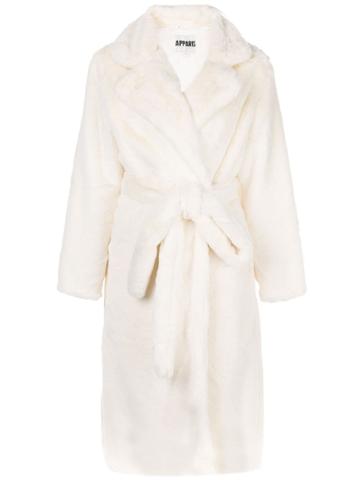 Apparis Mona Robe Coat - White
