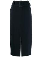 Dorothee Schumacher Pinstriped Midi Skirt - Blue