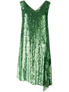 P.a.r.o.s.h. Sequinned Cocktail Dress - Green
