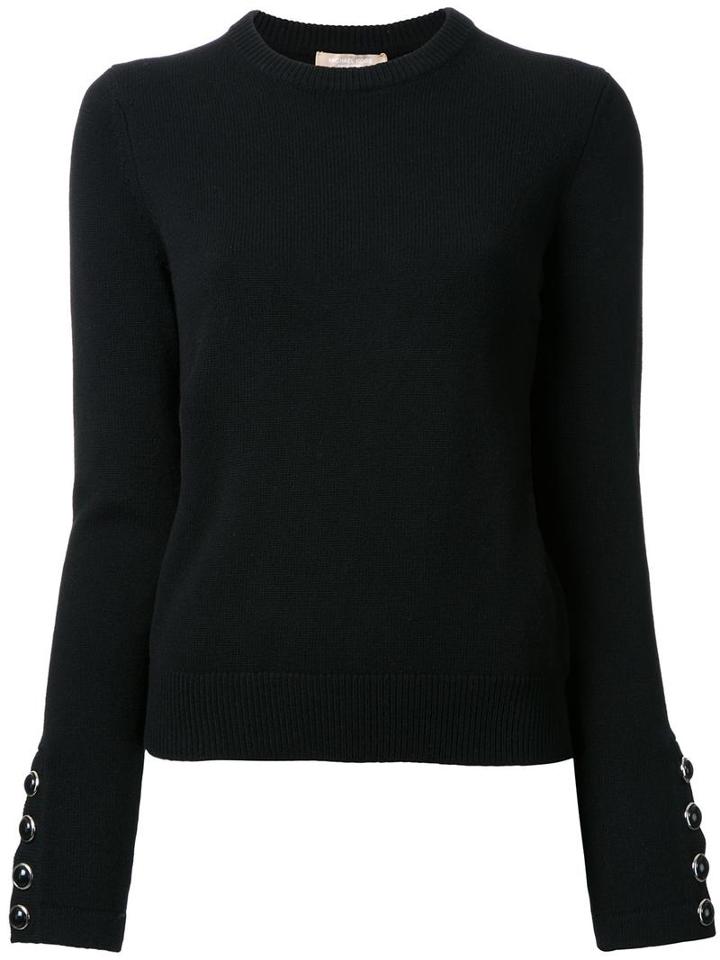 Michael Kors Crew Neck Jumper, Women's, Size: Small, Black, Cashmere