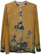 Raquel Allegra Tie Dye Blouse, Women's, Size: 3, Blue, Silk