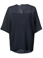 Mansur Gavriel Wavy Shirt - Blue