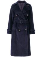Tagliatore Double Breasted Trench Coat - Blue