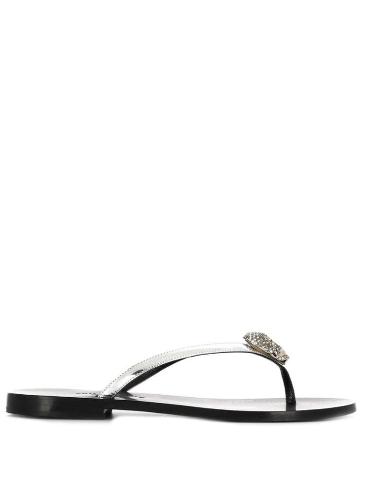 Philipp Plein Statement Flip-flops - Black